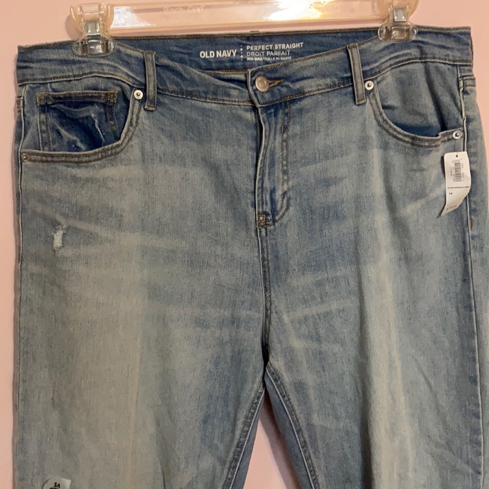 ⭐️NWT⭐️ Old Navy Perfect Straight Mid Rise - Picture 6 of 6